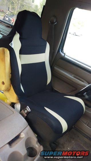 Seat cover on vehicle seat