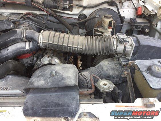 Stock intake air tube to air box