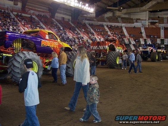 There were 4 Monster trucks there