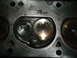 1971 Ford Ranchero - Close-up of an engine cylinder head showing valve sizes and combustion chamber volume.