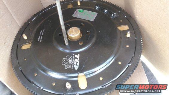 kimg0049.jpg i installed a new TCI flexplate. seen too many times how stock flexplates will break with big power and my friends destroyed his torque converter which i paid too much for to not try and protect