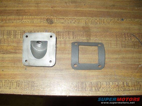 oil-pan.jpg I took this off of the pan, mine was leaking and somebody had put sealent to fix the leak, i decided just to use a gasket that I made, and drill out the factory rivets to replace the gasket.