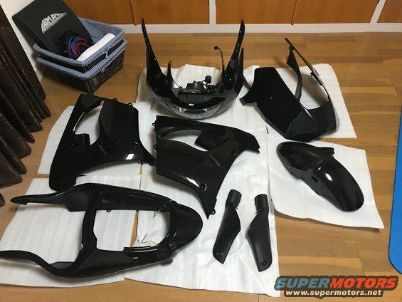 1998 ZX9R New Black Fairings
