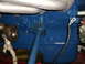 1970 Ford Torino - Close-up of an engine block, likely a Ford FE or similar V8, painted blue.