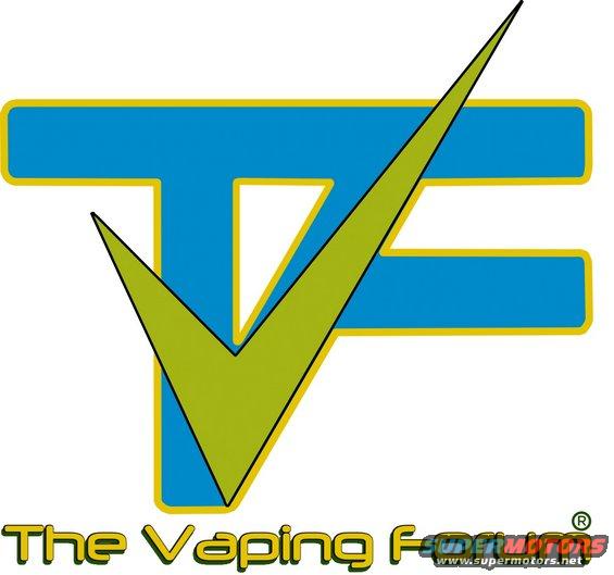Logo with a green checkmark over a blue and yellow abstract shape, text reads 'The Vaping F'