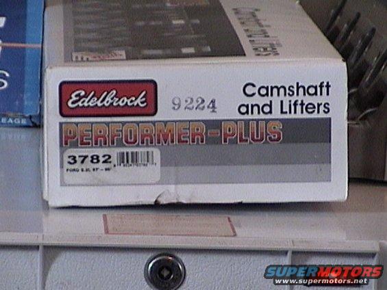 Edelbrock Truck EFI cam, 116 degrees lobe separation