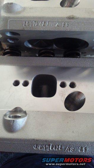 these are the only markings on the heads. seems to be the date of manufacture and another code of sorts.
20170421 B2 55
20170422 A8 25
im assuming they refer to 04/21/2017 and 04/22/2017 but im not sure what the other two stand for

the heads come with 2 sizes of header bolt patterns. i dont think the ProComp or Speedmasters heads have the 2 different sizes. the Procomp heads also have a different chamber size but the Speedmasters are same chamber size. Speedmasters cylinder heads are however alot more costly and have alot more markings in them