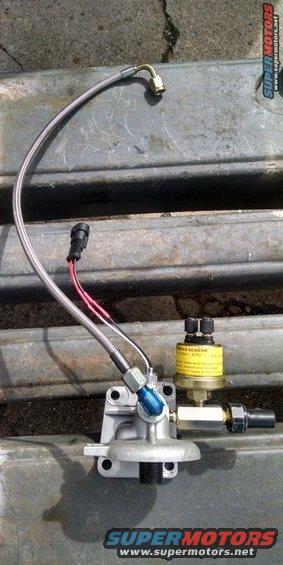 wmoilfilteradapterwithsensorsandoilline2.jpg Oriented as it would be when mounted