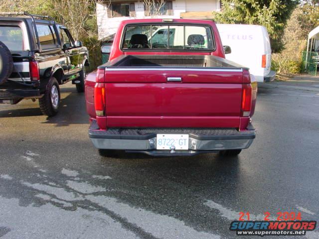 1992 Ford F-150 rear view, red