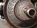 1978 Ford Bronco - installed spindle, you can see the ends of studs peeking out