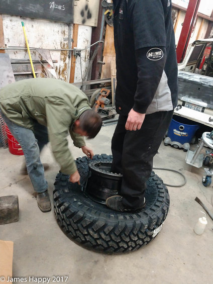 after getting one done, we realized there was no way we were doing it another 4 times. the first bead was the hardest, and we spent hours trying to get them on.
