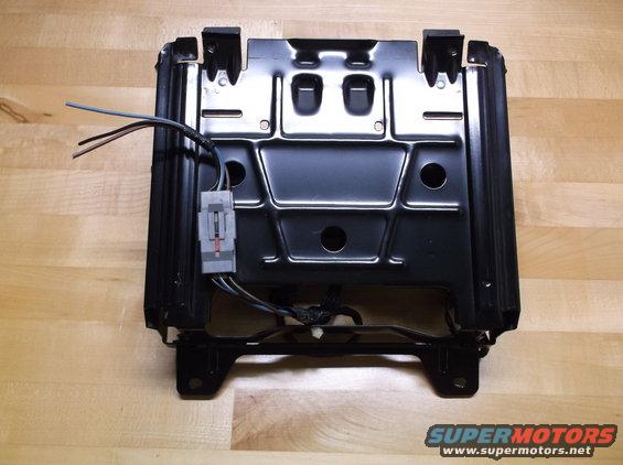Seat frame with wiring harness and connector