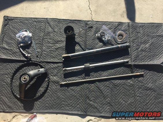 Upper column dissasembled