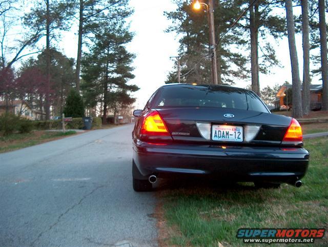 2001 Ford Crown Victoria rear view with Washington license plate ADAM-12