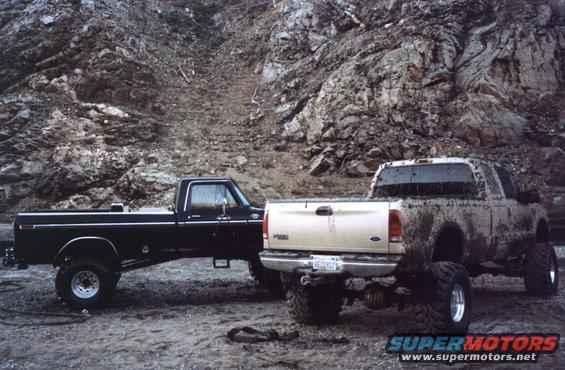the-trucks.jpg TONY'S TRUCK AND MY TRUCK GETTING WASHED