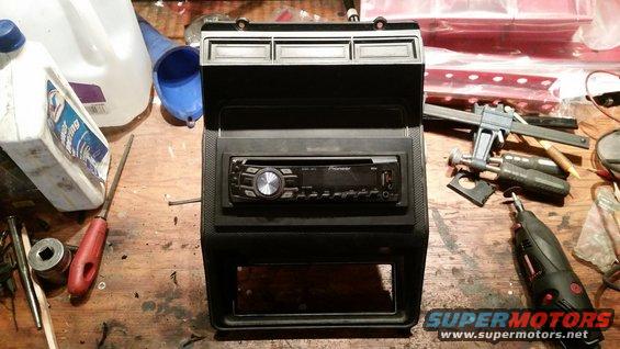 Dashboard speaker install kit with Pioneer stereo and tools