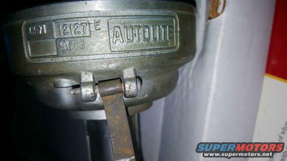 Autolite distributor cap with date code 0971 and part number 12127E