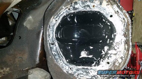 funk.jpg Now its time to clean, clean, clean.  While you're cleaning, there are a couple of decisions to make.  

One of them is whether or not to drill a drain plug in the TTB axle housing.  This is a good mod, and will allow you to drain the 3rd member without having to pump out the nasty old fluid.  

Its also a good time to consider an E-clip eliminator.  Eliminating the E-clip will allow you to address a failure of the inner U-joint in the field.  Google these mods for more info, as I have not documented them here.
