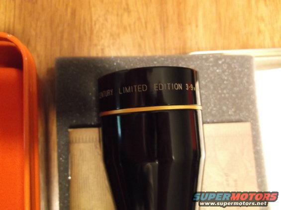 Black scope with "CENTURY LIMITED EDITION 3-9x" text