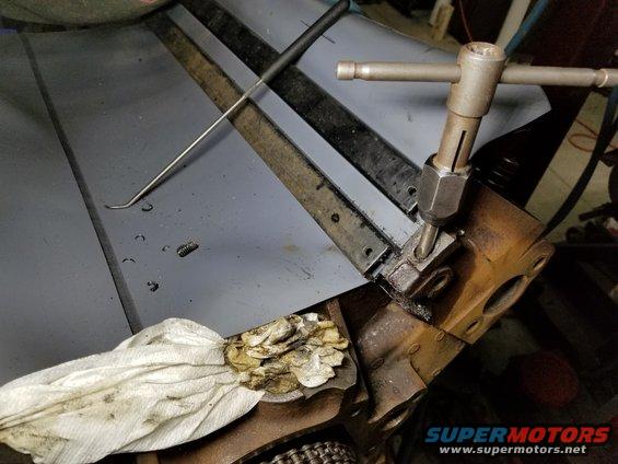 20180611_190230.jpg The hole was very slightly off-center near the bottom, but not enough to damage the head. The bolt will still hold well.

See the PREVious five pics...