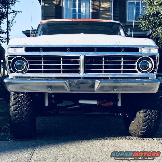 79 to 73 grill swap complete HID headlights clear turn signals and BOSS lettering replacing the Ford need to order larger font and replace 