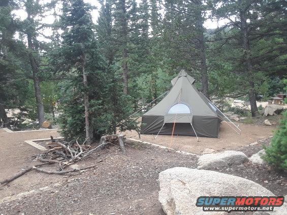 Rainbow Lakes camp
