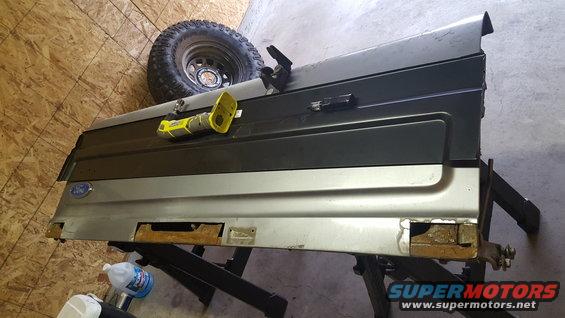 This what the panels look like.  I could have replaced half the tailgate panel with what they sent me--I only remember ordering the lower strip.