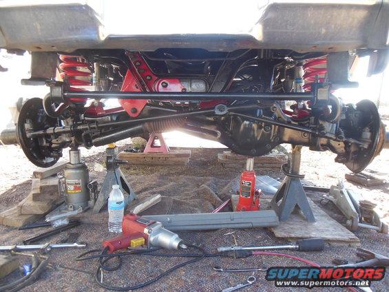 dscn5887.jpg front view of axle back in, lifted and ready for final assembly/inspection