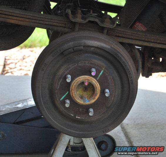 right rear with wheel removed