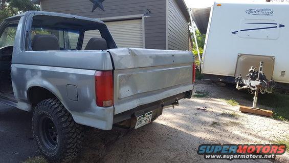 And then I just 'had' to do this.  At least my welds held up nicely.  I guess I'm getting a new tailgate.