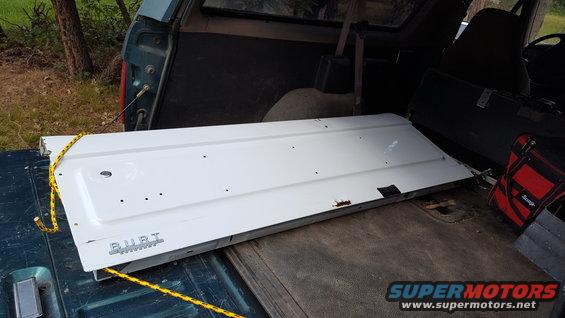 Tailgate I picked up at the Junk Yard.  Incidentally, its in much better shape than the one that was originally on the truck (before I smashed it).