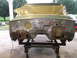 1962 Ford Galaxie - Firewall and cowl stripped.