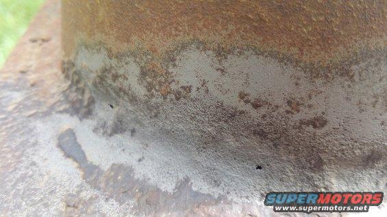 kimg0821.jpg While sandblasting I found a four of pin he's on the top half of the tank. Decided I would just patch it and move on to finish sandblasting.