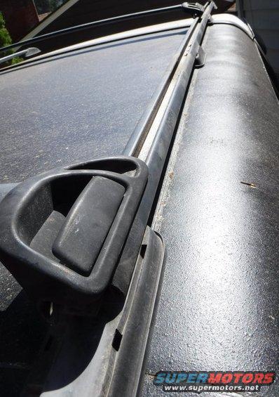 The 48" width aligns the outside of the rails perfectly with the lengthwise seams, so the bolt holes don't go through the weakest part (the middle of the seam).