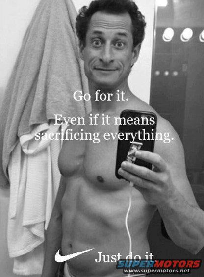 Man taking a selfie in a bathroom with motivational text overlay