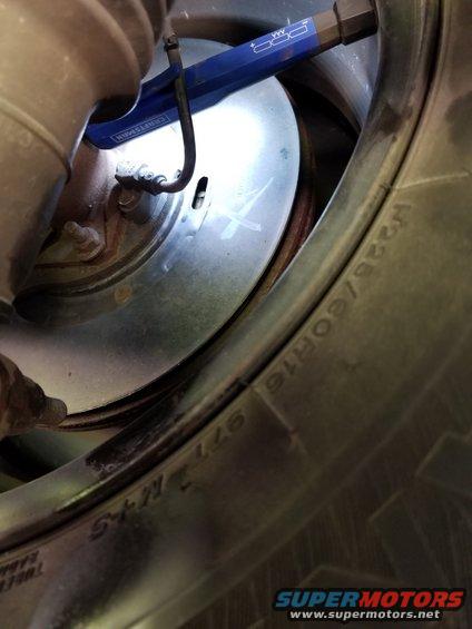 20180827_152227.jpg I adjusted the parking brakes, but since the tires, pads, & rotors all looked OK, I didn't remove any wheels.  The tires are 8 years old, though; and the spare is an original 2004 tire.