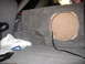 1994 Ford Bronco - Custom subwoofer box installation in a 1994 Ford Bronco interior.