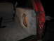 1994 Ford Bronco - Custom subwoofer box installed in the rear cargo area of a red 1994 Ford Bronco.
