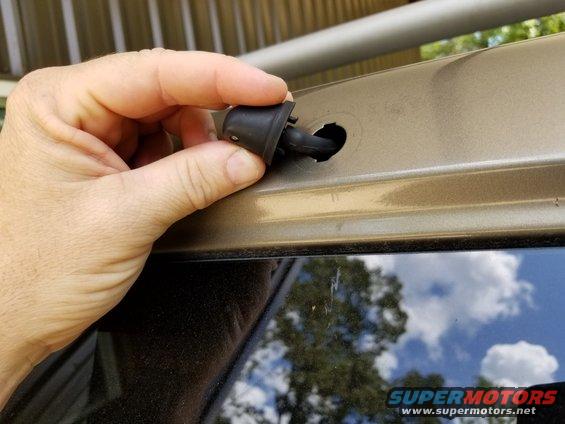 The rear wiper blade was gone, and the sprayer nozzle was loose.  Both were replaced with new.