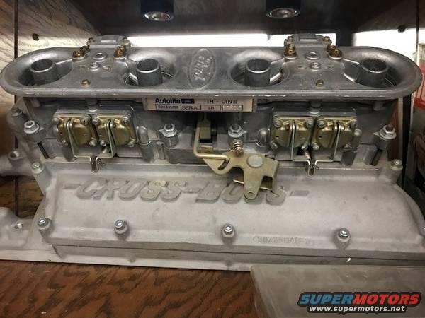 1970 cross boss manifold and Autolite inline carb