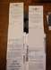 1995 Mercury Grand Marquis - Several Menards receipts are stacked together, showing purchases of Mobil 1 5W-30 oil.