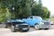1994 Ford F-150 - A blue 1994 Ford F-150 pickup truck is parked next to a black coupe, with trees and another vehicle in the background.