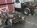 1992 Ford Bronco - Engine removed from a 1992 Ford Bronco during a tear-down process.
