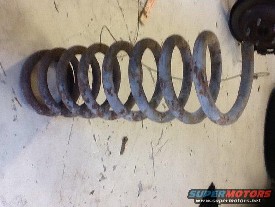 Front spring as removed from the car Jan 2019