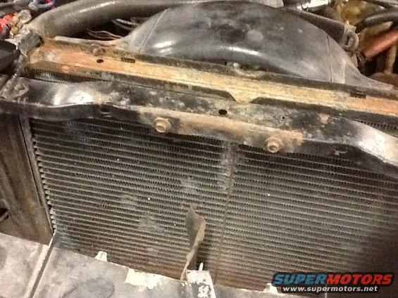 Original radiator. Poor previous repairs 