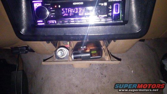mounted a brake controller in place of the ashtray so it will be hidden when not in use.