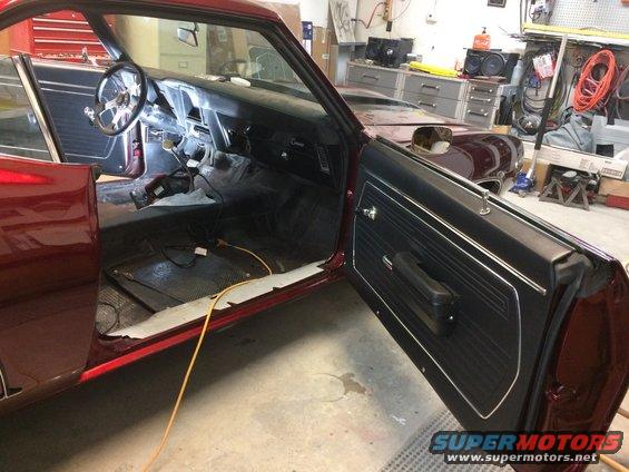 Installing the interior, and all new tinted glass!!