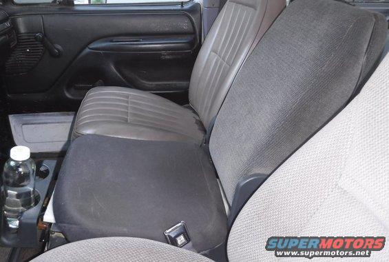 Reverse angle view of the alignment of the three seat backs.