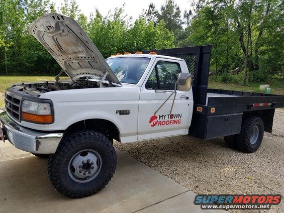 b4.jpg '97 F350 XL 2WD 5.8L E4OD standard cab flatbed duallie with ~4&quot; SuperLift

Among other repairs, I fixed an exhaust leak, and a firewall rain leak, and the passenger vent window frame, and the fuel filler tubes, and the suspension, and some lights, and the front bumper...

[url=https://www.supermotors.net/registry/media/1150549][img]https://www.supermotors.net/getfile/1150549/thumbnail/fillerrepair97f350.jpg[/img][/url] . [url=https://www.supermotors.net/registry/media/1152777][img]https://www.supermotors.net/getfile/1152777/thumbnail/rightrainleak.jpg[/img][/url]