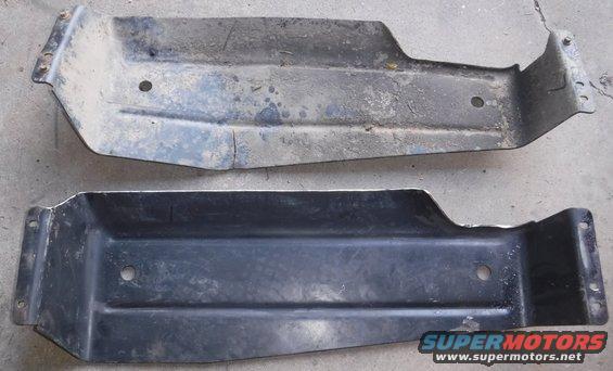 dscf1133--tcase-skid-plate-trimmed.jpg Trimmed the front lip of the brick nose skid plate clear the cross member.